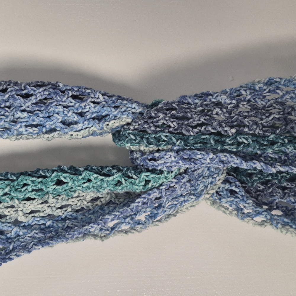 Ocean Breeze Knit Scarf